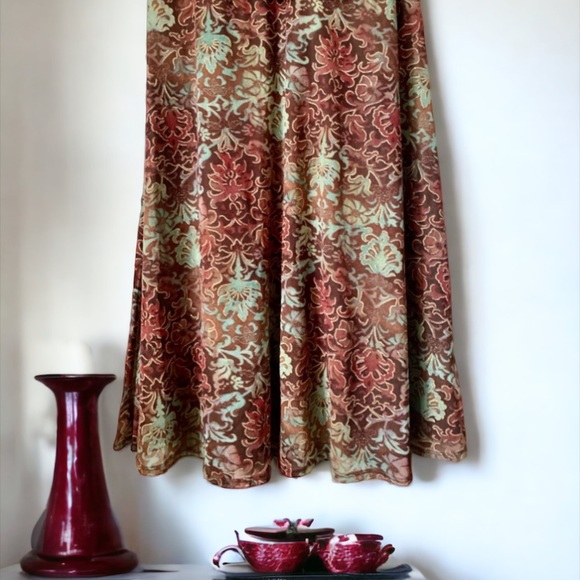 MAGGY Boutique Floral Long Sleeve Ruched Body-Con Dress Size 6 - Picture 3 of 8